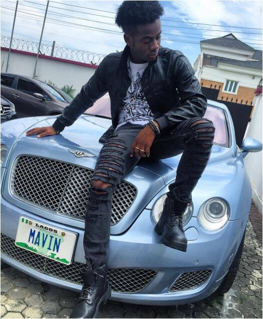 korede bello Bentley Continental Gt