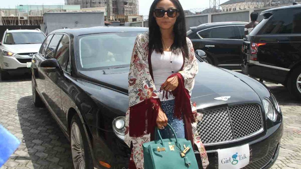 Toke Makinwa Bentley Continental GT