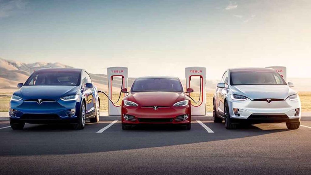 Tesla superchargers