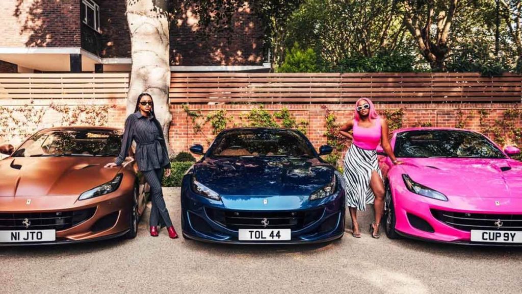 Femi Otedola gift DJ Cuppy and sibling a Ferrari Portofino