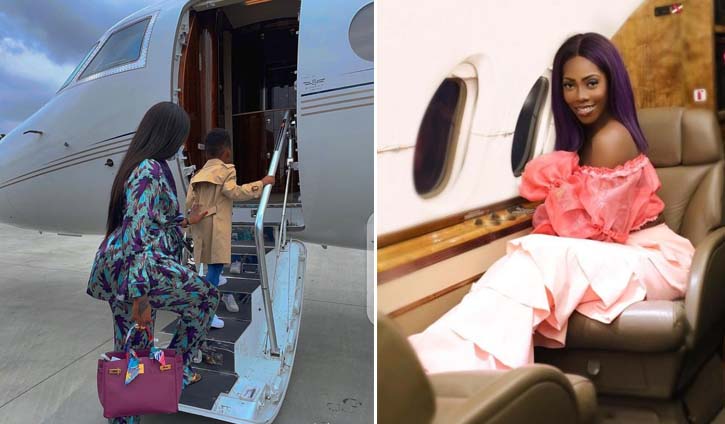 Tiwa Savage Private Jet