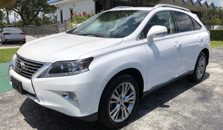 2014 lexus rx 350 side view