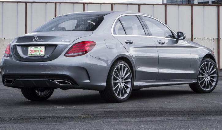 2015 Mercedes Benz C300 back view