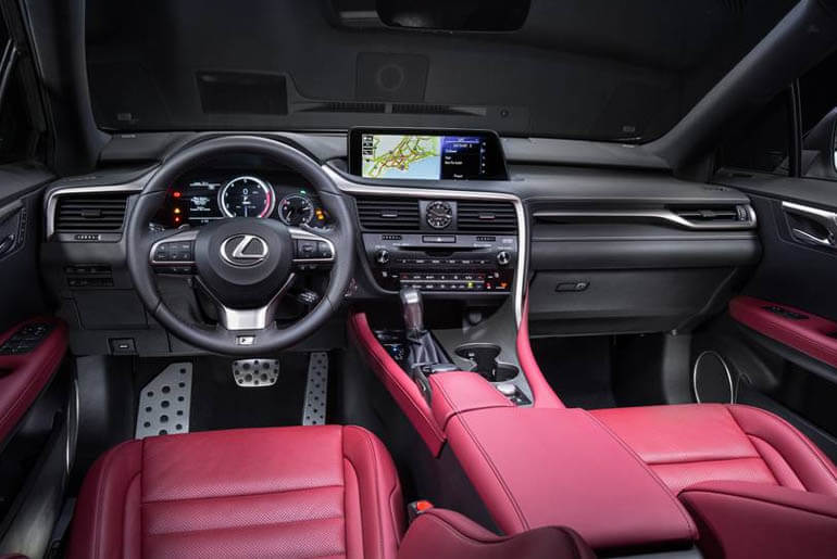 2018 lexus rx 350 interior