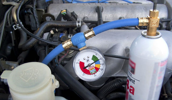 fill refrigerant air conditioner