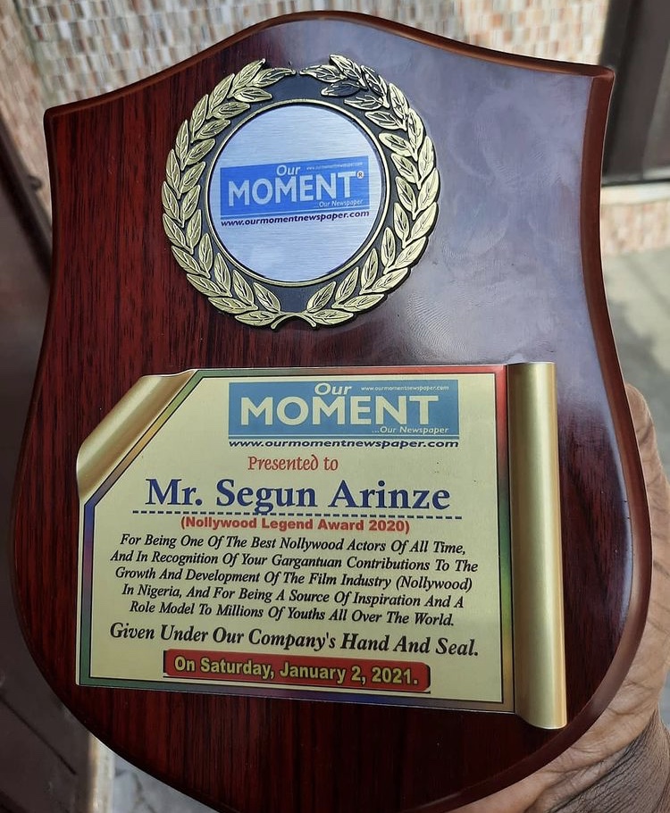 Segun Arinze Awards in 2021