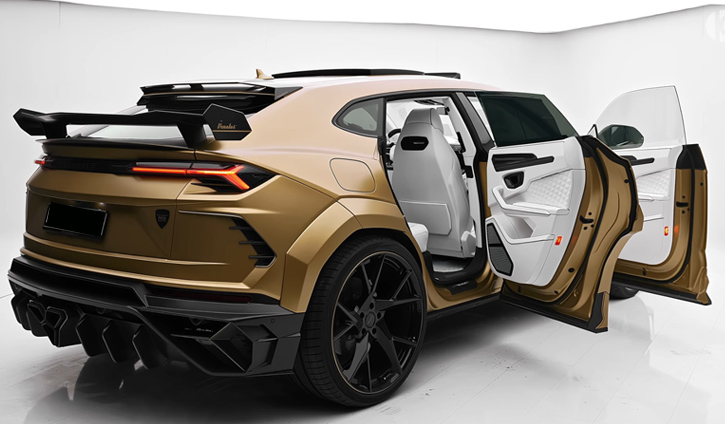 2021 lamborghini urus back view