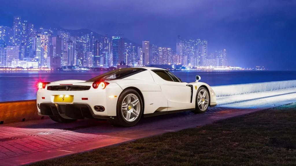 White Ferrari Enzo