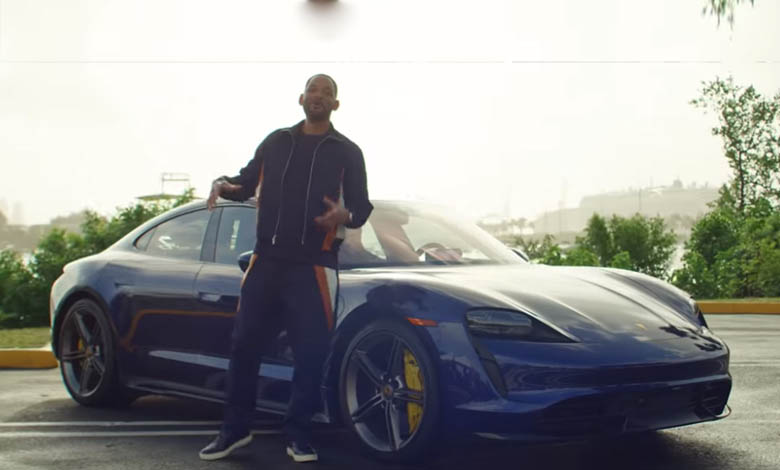 will smith PORSCHE TAYCAN 