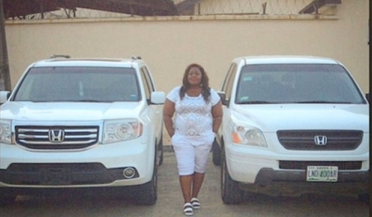 Eniola Badmus Honda Pilot SUV