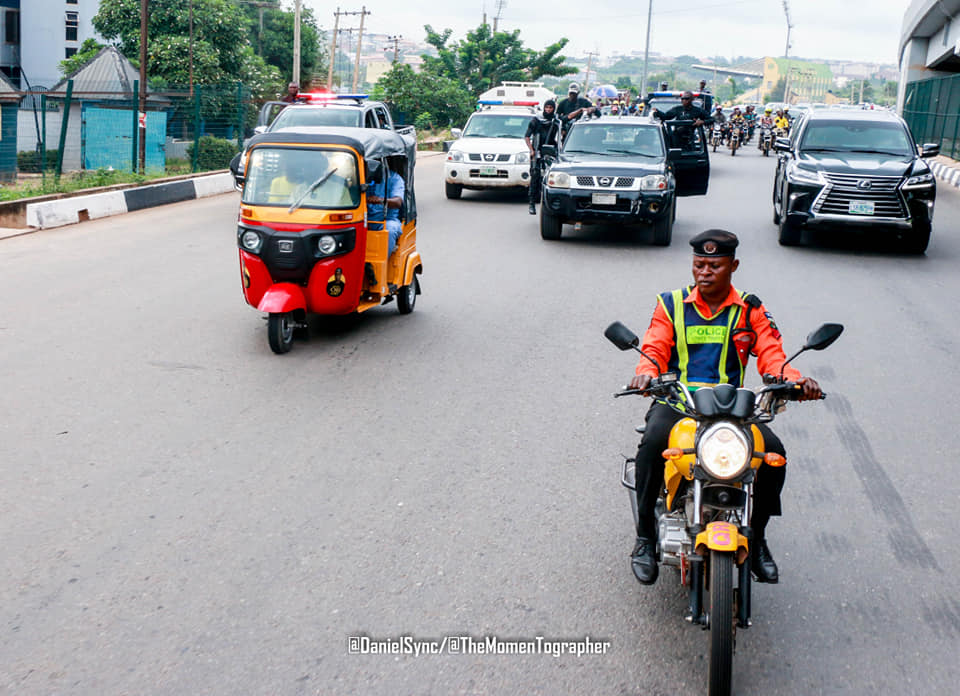 Obasanjo turns ‘tricycle rider’