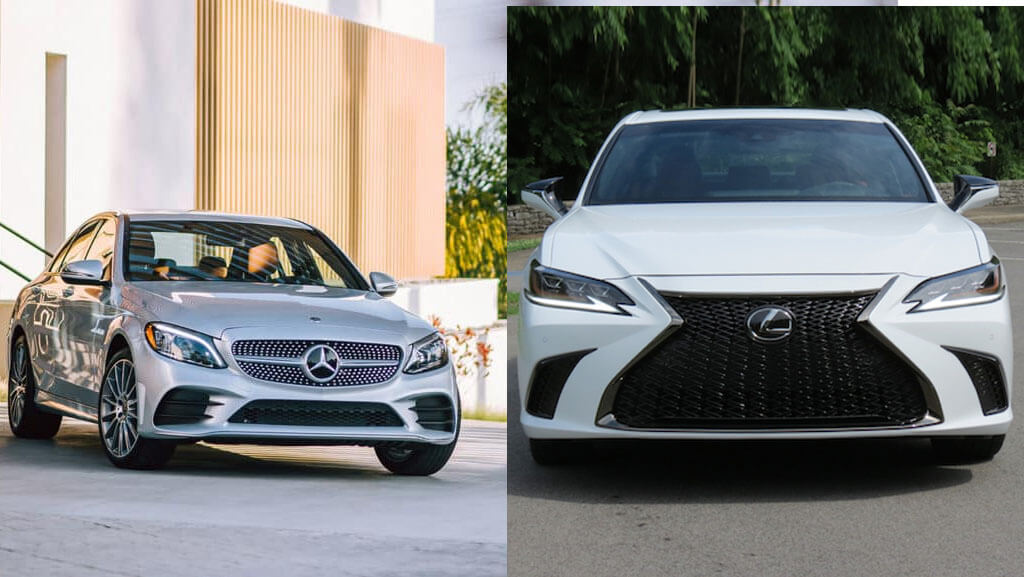 2018 Mercedes-Benz C-Class vs. 2019 Lexus ES -  Exterior