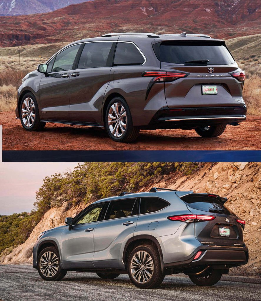 2022 Toyota Highlander vs. 2022 Toyota Sienna