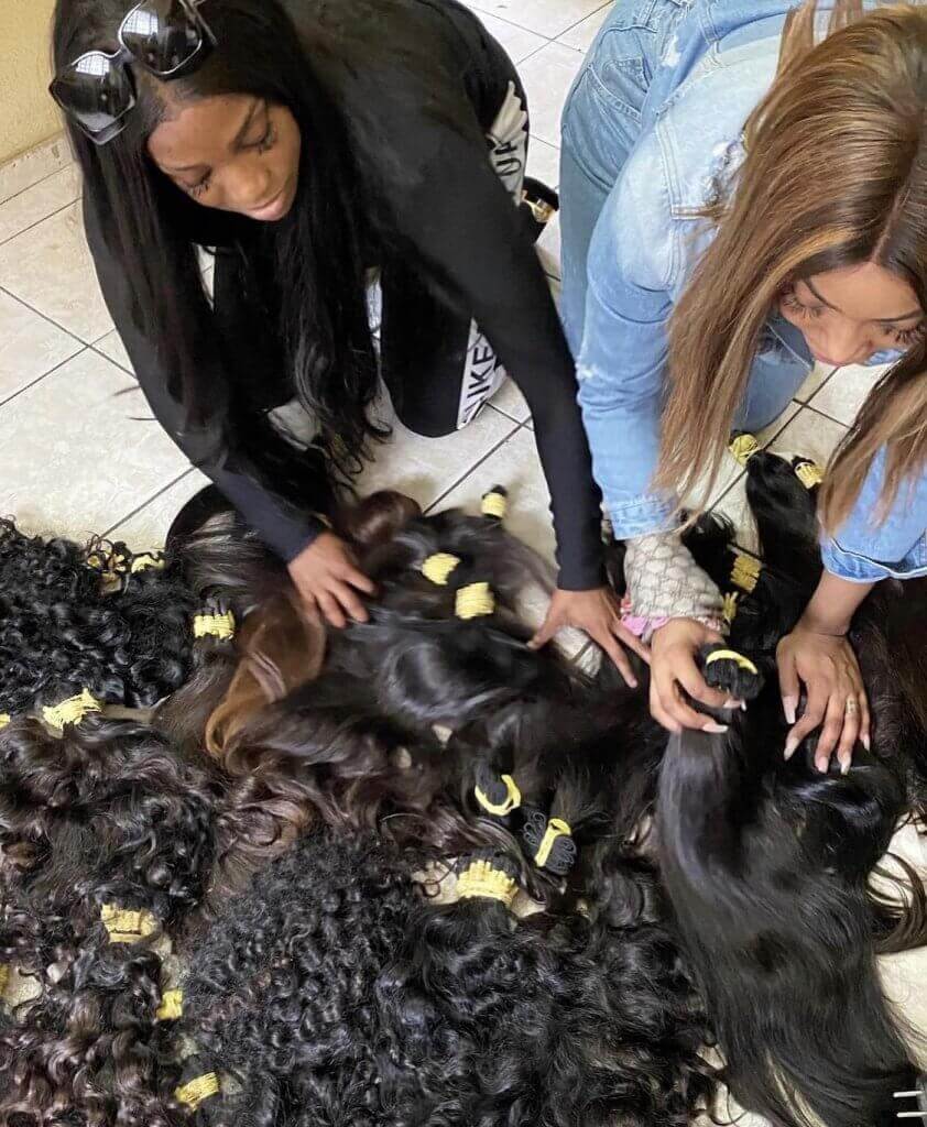 Chioma & Kika while handling their Hair Business