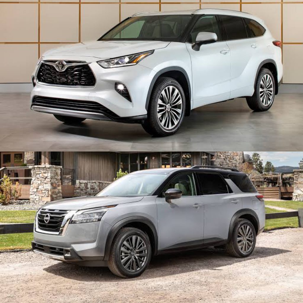 2023 Toyota Highlander Vs. 2023 Nissan Pathfinder