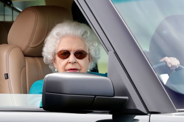 Queen Elizabeth II While Driving