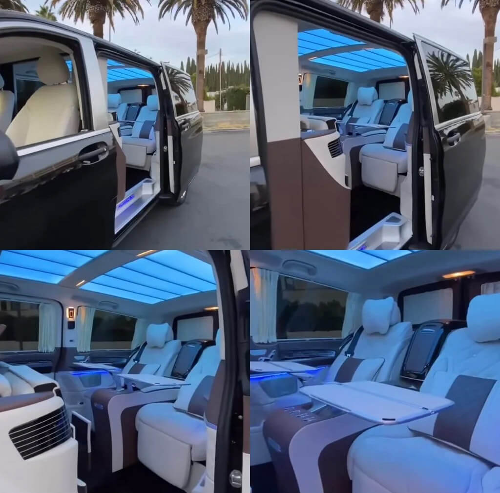 Inside Wizkid's Mercedes Benz V Class 2019 Zero KM