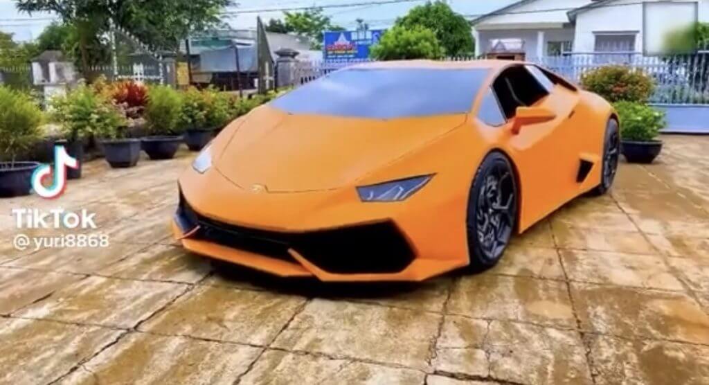 Finished Look Of The Homemade Lamborghini