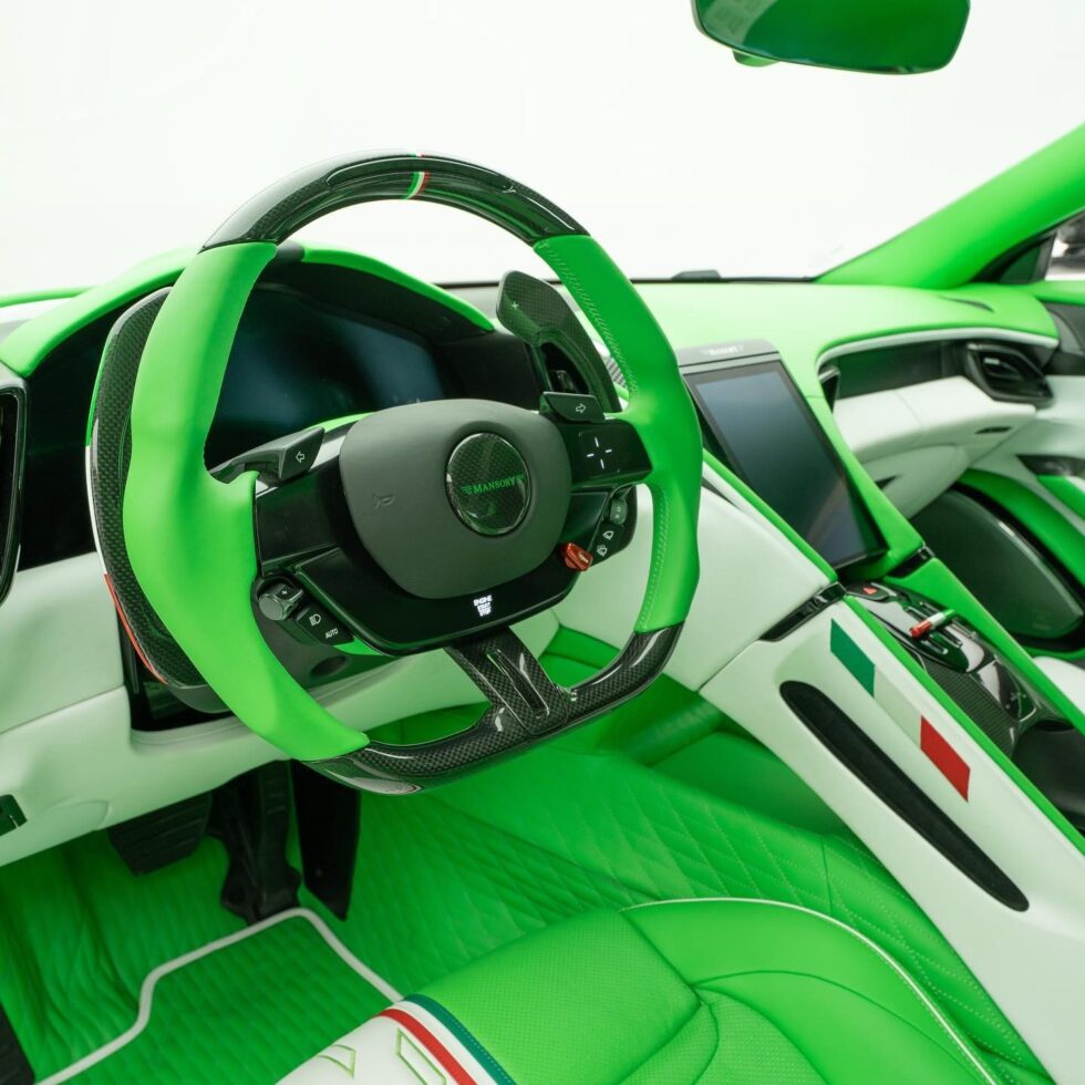 The Interior Design Of The Ferrari Roma, AKA Tempesta Verde