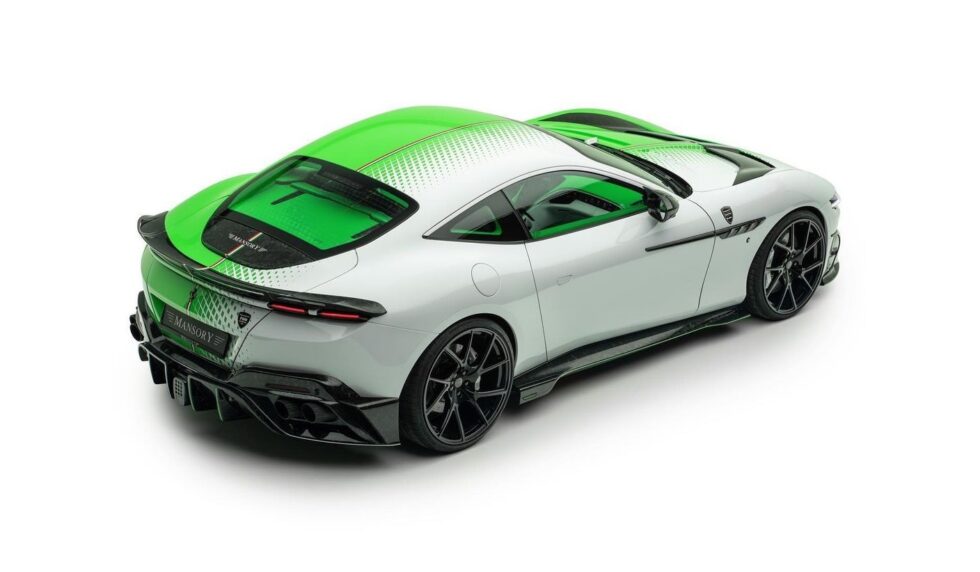 The back  Design Of The Ferrari Roma, AKA Tempesta Verde