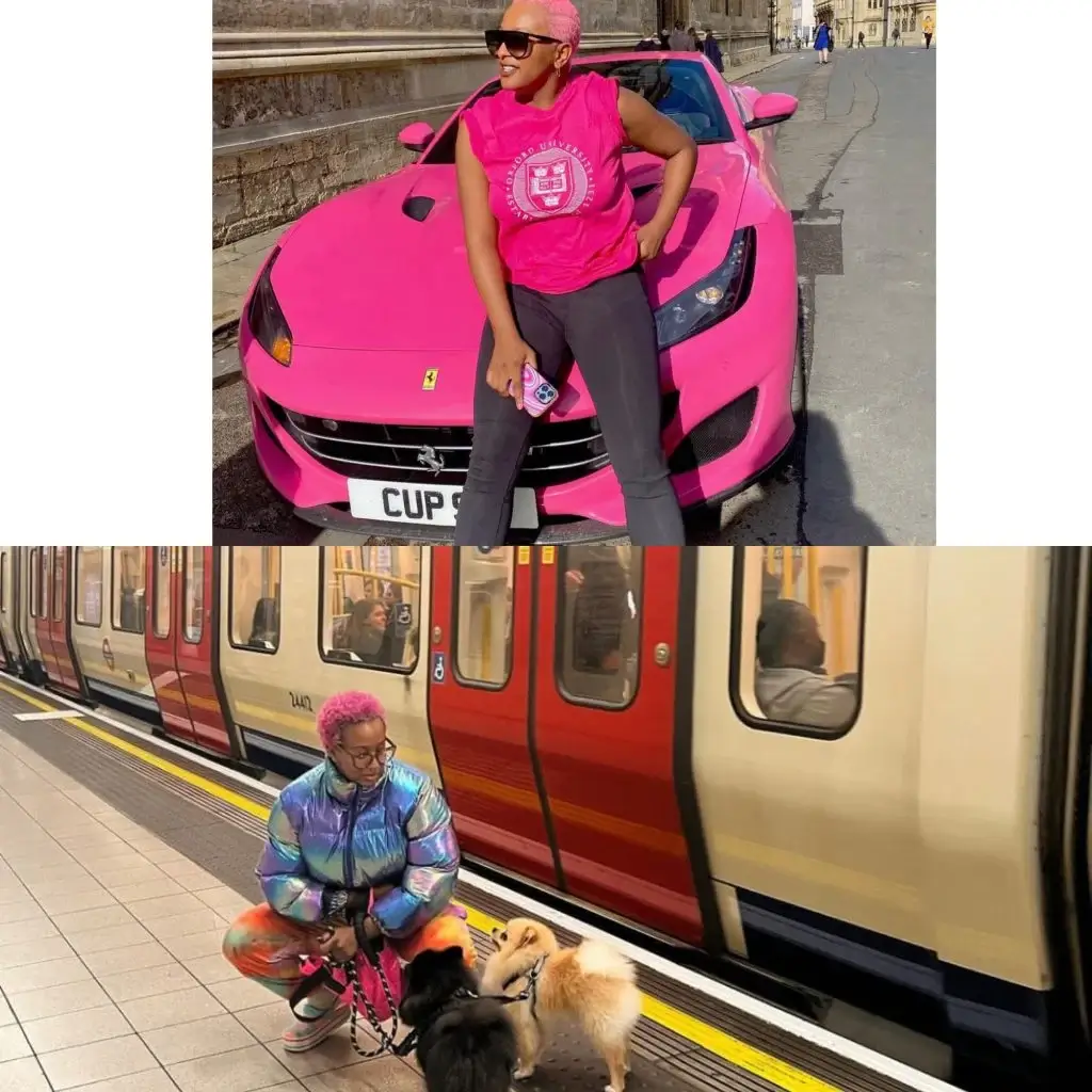 DJ Cuppy & Her Boys At A Train Station In London