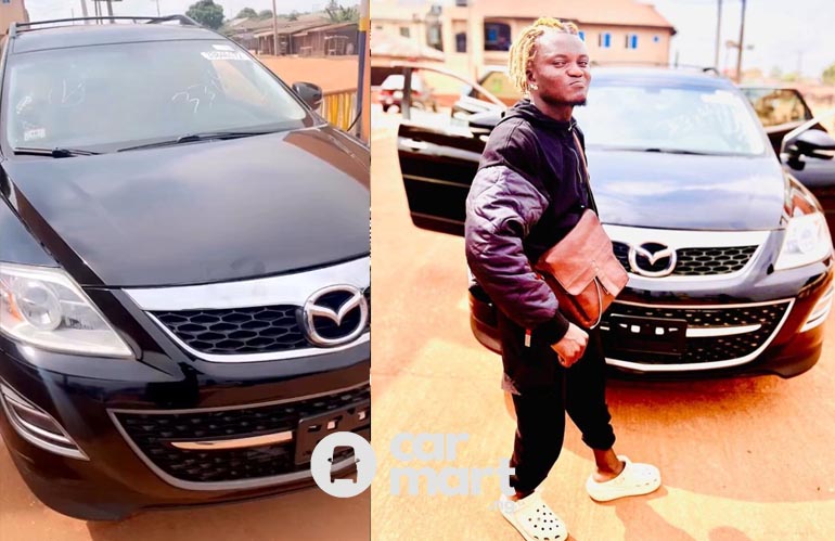 Days after fans wrecked his Range Rover, singer Portable buys himself a new car