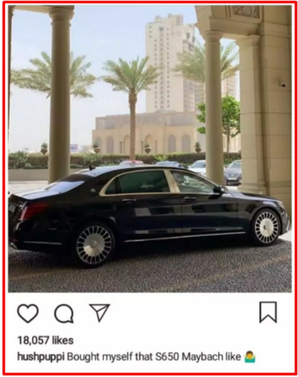 hushpuppi Mercedes-Benz Maybach S650