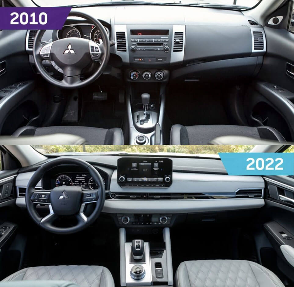 2010 vs 2022 Mitsubishi Outlander