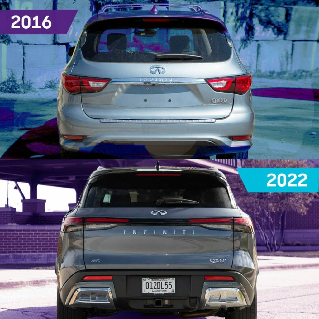 2016 Vs. 2022 Infiniti QX60