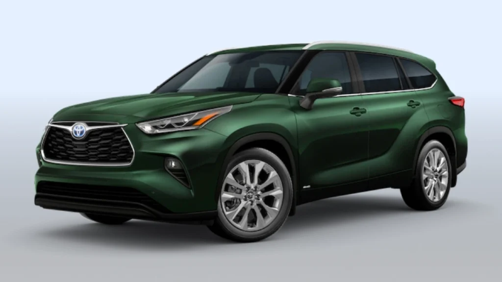 2023 Toyota Highlander In Cypress Green