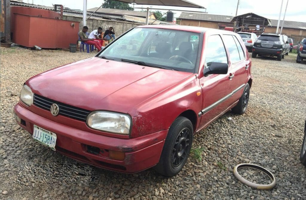 2001 Volkswagen Golf Red