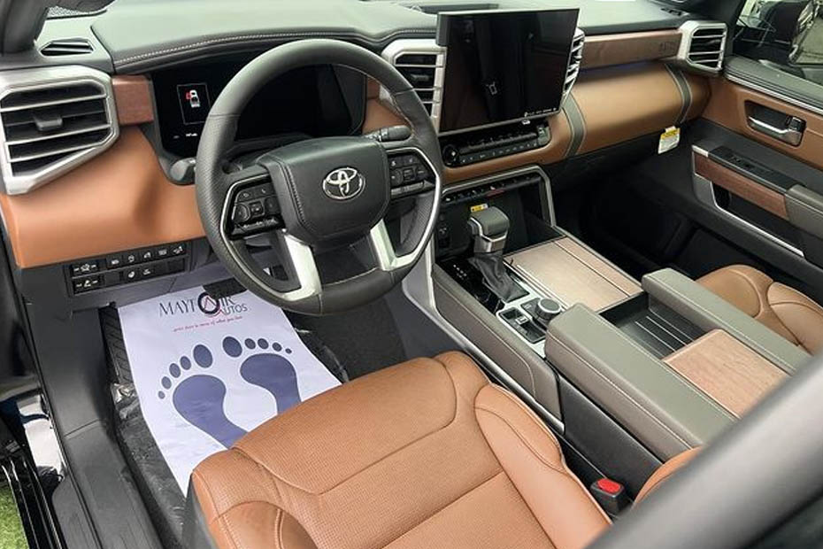 Interior of 2023 Toyota Tundra