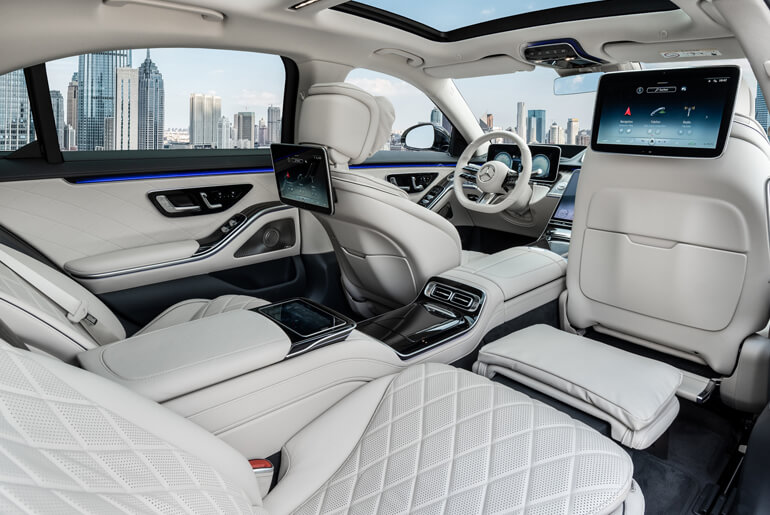 Armored Mercedes S-Class Interior