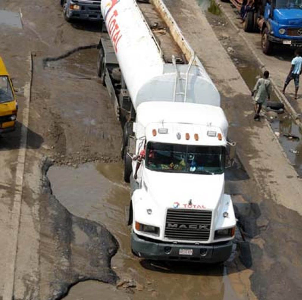 Truck on a Risky Road in Nigeria