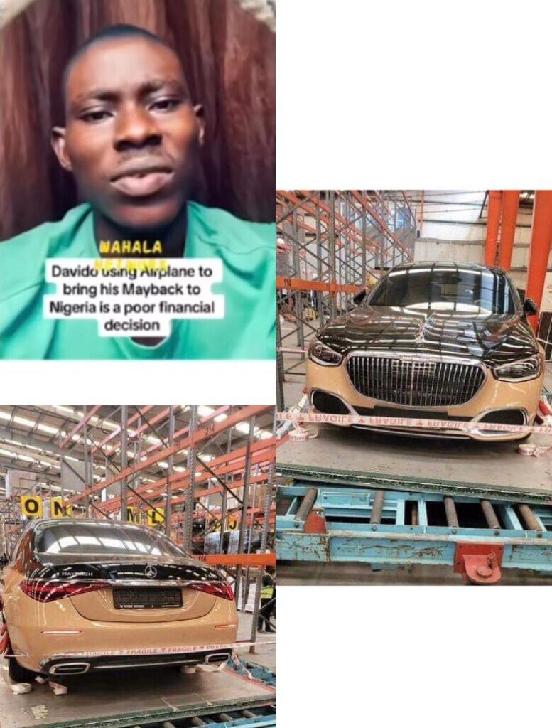  Nigerian singer, Davido's new Maybach