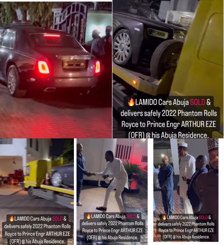 Prince Arthur Eze brand new 2022 Rolls Royce Phantom