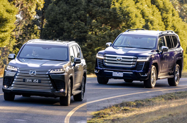 2023 Lexus LX600 and the 2023 Toyota Land Cruiser