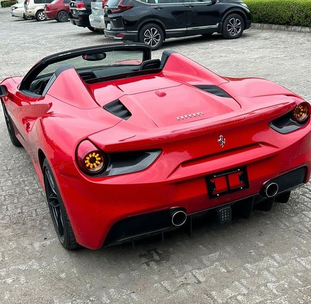 Ferrari 488 Spider back view