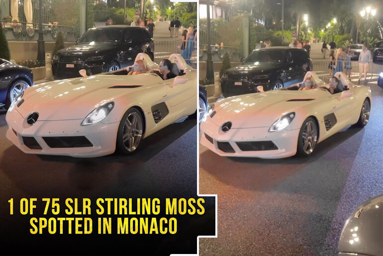 1 Of 75 SLR Stirling Moss Spotted In Monaco