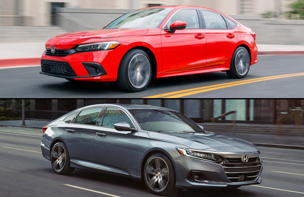 2022 Honda Civic Vs. 2022 Honda Accord - Stylish Sedan Pros And Cons