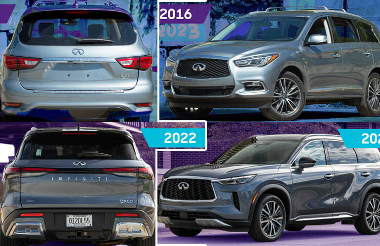 A Quick Look At The 2016 Infiniti QX60 Vs. 2022 Infiniti QX60