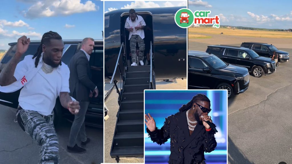 Burna Boy charges ₦300m per show, with the provision of a 13-seater private jet, 8 cars, a Sprinter bus and a van to pick him up