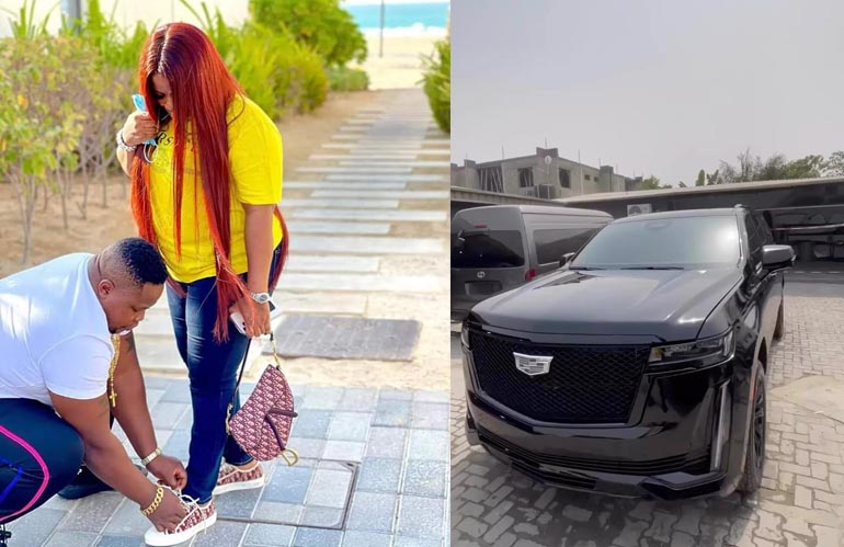 Cubana Chief Priest Surprises wife with Luxury Cadillac Escalade As Birthday Gift