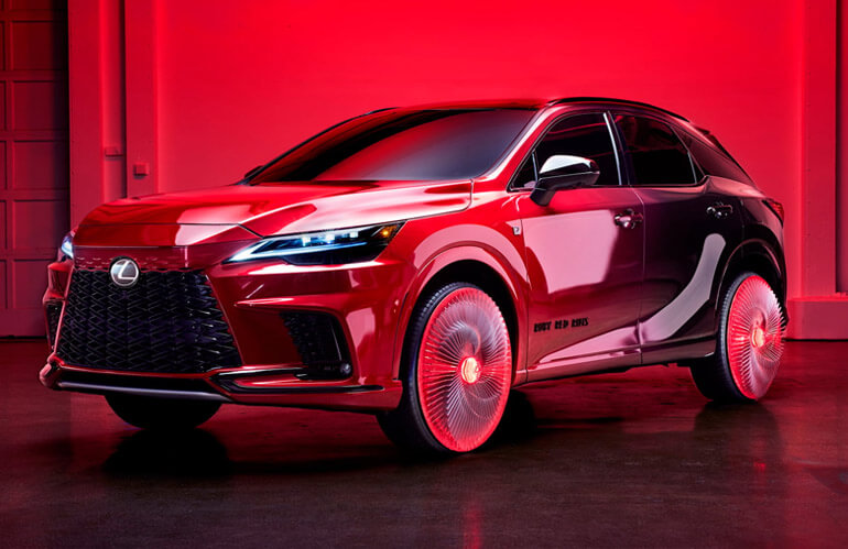 Meet Lexus RX Ruby Red Rims Concept