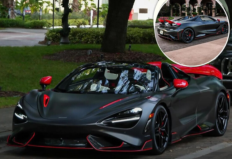 Full Dry Carbon Mclaren 765lt With Red Accents