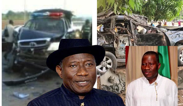 Goodluck Jonathan's convoy crashes in Abuja, Two aides killed, wife hospitalised