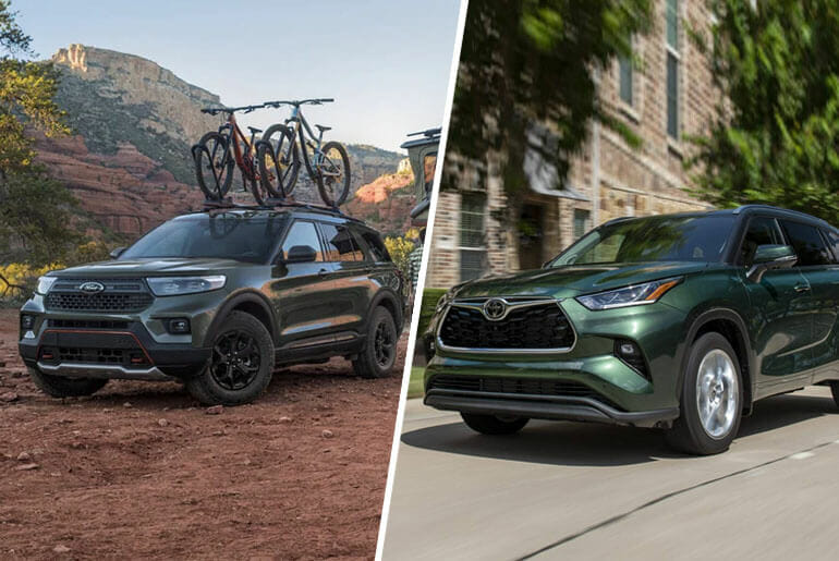 Here's what the 2023 Ford Explorer has Over The 2023 Toyota Highlander