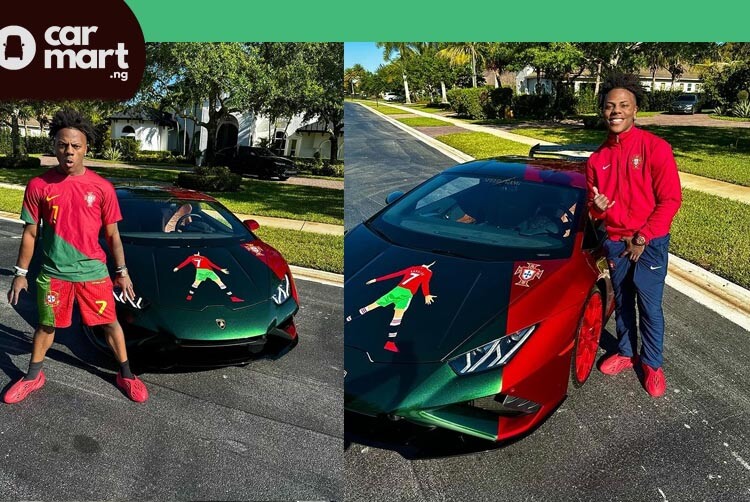 Ishowspeed Buys His First Car And It's A Custom Cr7-themed Lambo