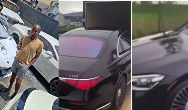 Jowizaza Flaunts A Gleaming Black 2022 Mercedes Maybach Worth Millions Of Naira