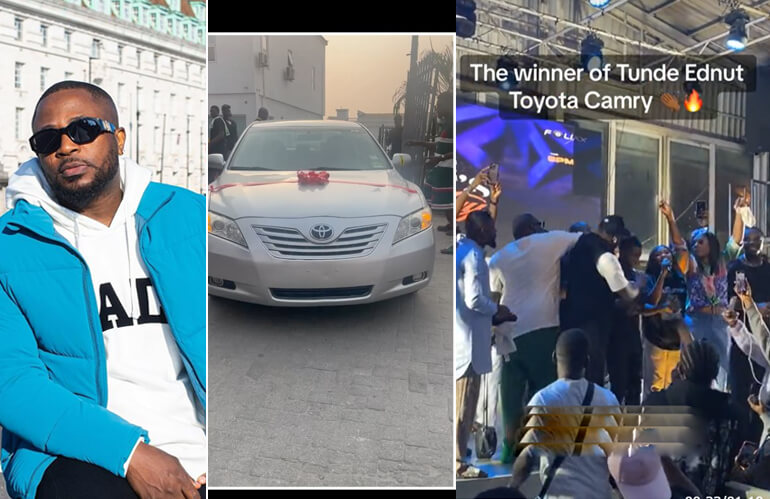 Meet the Young Man Who Won Tunde Ednut Car Gift To Mark His Birthday